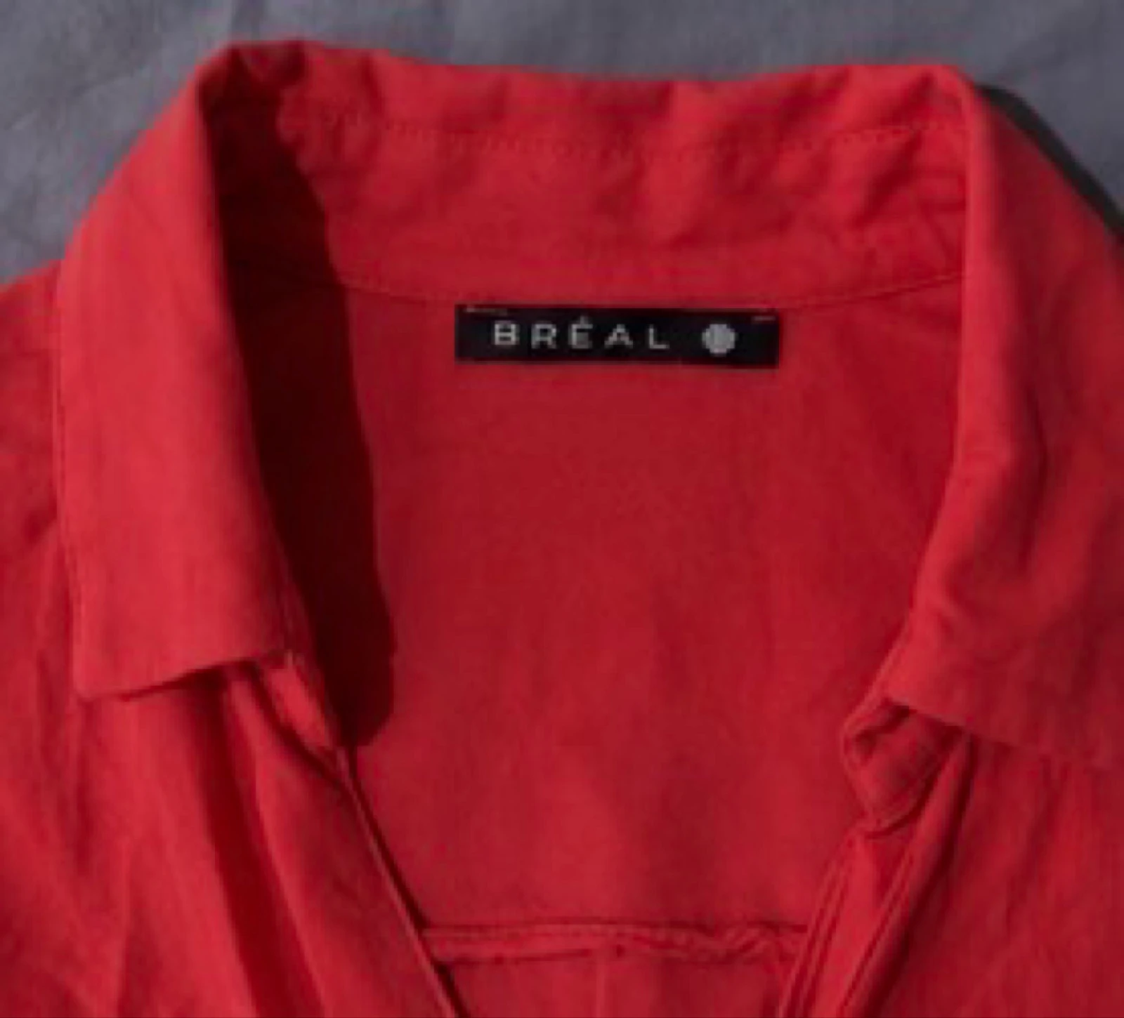 Bréal Sleeveless coral red fluid elegant shirt collar T40 – photo 4